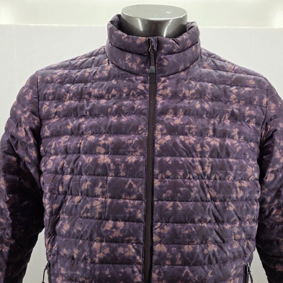 Eddie Bauer EB700 FloralGoose Down Quilted Purple  Puffer Jacket Womens Size XL - Picture 3 of 16